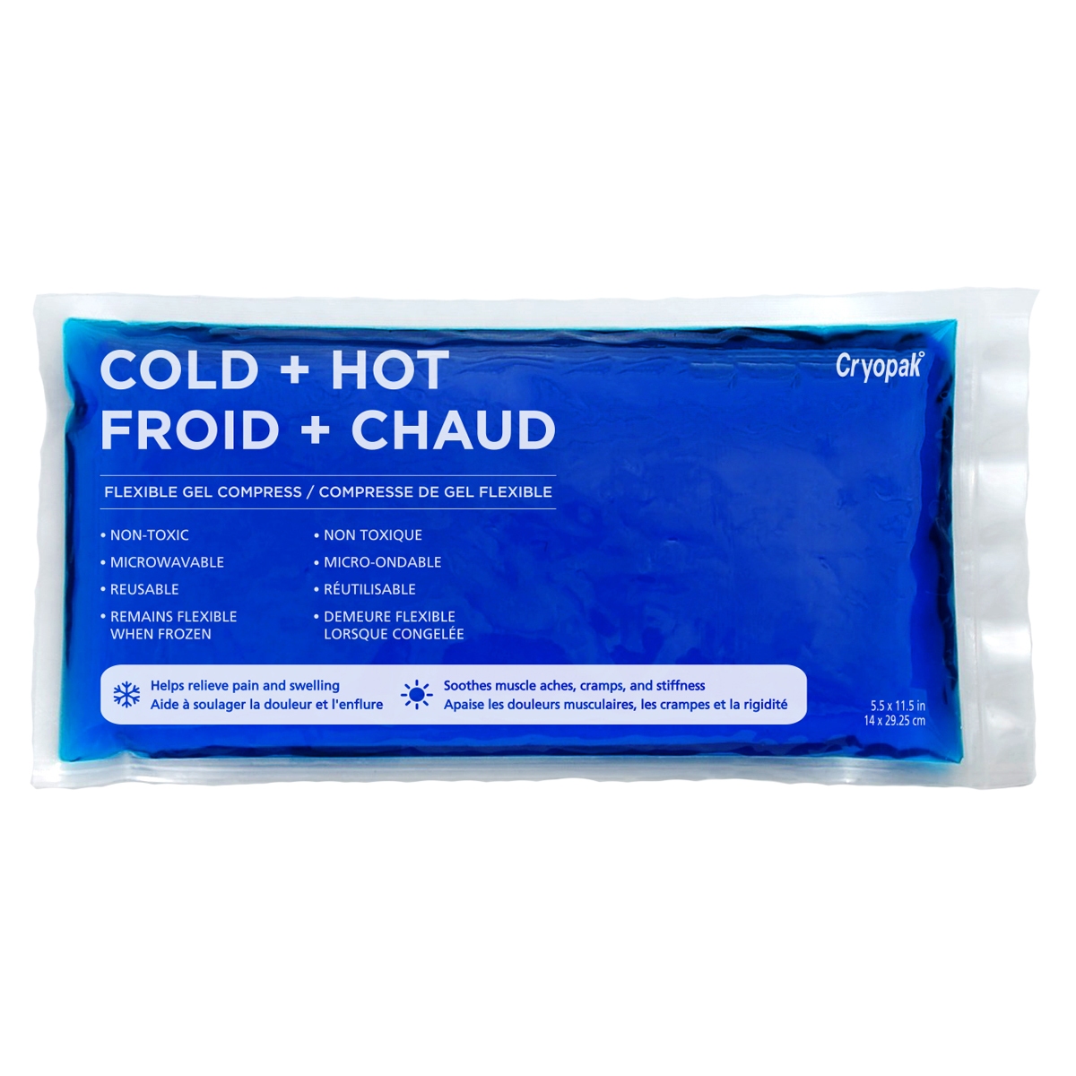Hot and Cold 16 oz Flexible Gel Compress Hot and Cold 16 oz Flexible Gel Compress